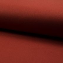 Tissu Lainage doux uni rouille - Mondial Tissus