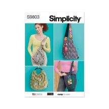 Patron Simplicity S9803.Os - Sacs En Quatre Styles Par Elaine Heigl Designs Tu - Simplicity - Mondial Tissus
