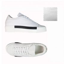 Baskets personnalisables daim maille blanches Taille 39 - Mondial Tissus