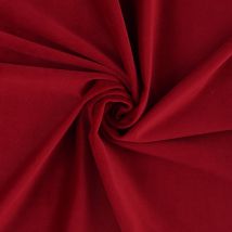 Tissu velours Decker rouge - Mondial Tissus