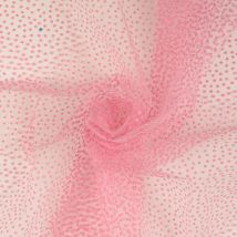Tissu Tulle plumetis rosep - Mondial Tissus