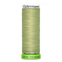 Bobine de fil recyclé rPET 100m universel / points déco fins vert clair 282 - Gutermann