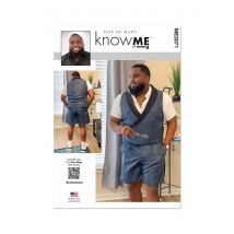 Patron Know Me ME2071AAgilet et short pour hommes hommes 50-58 50-58 - Know Me - Mondial Tissus