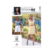 Patron KNOW ME 2014Y5 - Robe, haut et short du 46 au 54 - Know Me - Mondial Tissus
