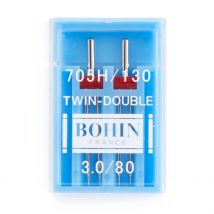 Aiguilles machine double pointes 80 mm - 3 mm - Bohin - Mondial Tissus