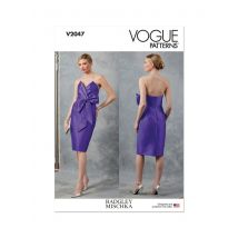 Patron Vogue V2047Y5 Robe bustier pour femme du 46 au 54 - Vogue - Mondial Tissus
