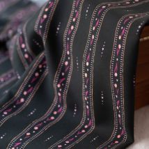 Tissu viscose Bloom everyday rayures noir - Lise Tailor - Lise Tailor - Mondial Tissus