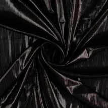 Maille jersey lamé brillant noir - Mondial Tissus