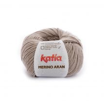 Pelote de fil à tricoter Merino Aran beige - Katia
