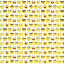 Tissu coton émojis Bob l'éponge - Mondial Tissus
