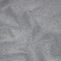 Lainage isolant thermique doux moucheté gris - Mondial Tissus