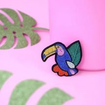 Broche toucan multico - Malicieuse - Malicieuse - Mondial Tissus
