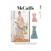 Patron McCall's 8214ZZ - Robe longue décontractée du 44-54 - McCall's - Mondial Tissus