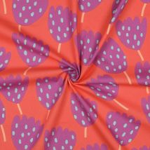 Tissu popeline de coton Tulip corail - Nerida Hansen - Nerida Hansen - Mondial Tissus
