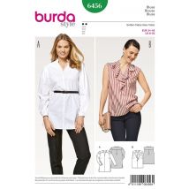 Patron Burda 6456 Chemisier du 34 au 46 - Mondial Tissus
