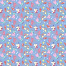Tissu coton Peppa Pig et licones - Mondial Tissus