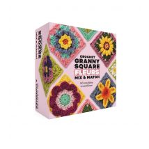 Coffret crochet granny square fleurs mix and match 50 modèles - Editions Eyrolles - Mondial Tissus
