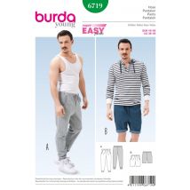 Patron pantalon jogging homme - Burda n°6719 - Burda - Mondial Tissus