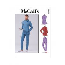 Patron Mc Call's M8468AA Veste et gilet zippé Femme du XS au M - McCall's - Mondial Tissus