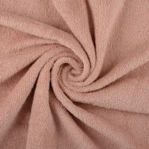 Tissu éponge coton Premium spa rose - MT - Mondial Tissus