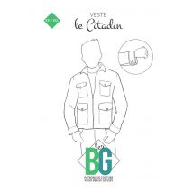 Patron veste homme le citadin du xs au xxl - LES BG - BG - Mondial Tissus