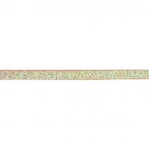 Ruban paillettes 10mm doré irisé - Mondial Tissus