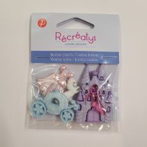 Sachet boutons fantaisie thème princesse - Récréatys - Mondial Tissus