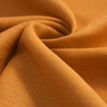 Tissu lin lavé Solaro camel - MT - Mondial Tissus