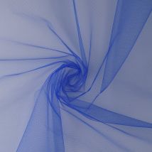 Voile tulle mariage 300 cm marine - Mondial Tissus