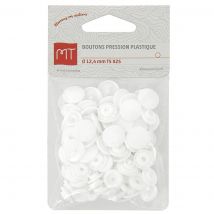 Boutons pression MT x 25 blanc - MT - Mondial Tissus