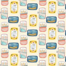 Tissu popeline de coton jaune pâle boîte de sardine - Dashwood - Dashwood Studio - Mondial Tissus