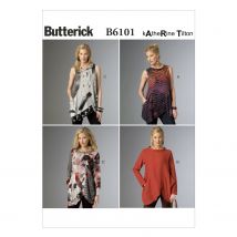 Patron Butterick B6101Y Top,Blouse Femme 34-42 - Butterick - Mondial Tissus