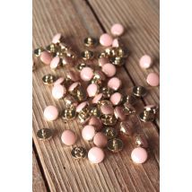 Lot de 5 boutons chic rose perle 10 mm - Eglantine et Zoé - Mondial Tissus