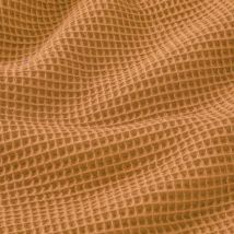 Tissu éponge nid d'abeille uni camel - Mondial Tissus