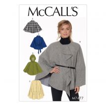 Patron McCall's 7477ZZ Patron de capes ponchos pour femmes 44-54 - McCall's - Mondial Tissus