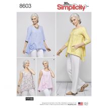Patron Simplicity 8603.a - tunique ample pour femme - Simplicity - Mondial Tissus