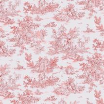 Toile a draps toile jouy coton rouge 280cm - Mondial Tissus