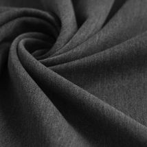 Tissu gabardine légère gris foncé - Mondial Tissus