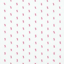 Tissu voile de coton plumetis rose - Mondial Tissus