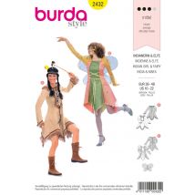 Patron Burda 2432 - déguisement femme indienne et elfe fée - Burda - Mondial Tissus