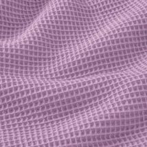 Tissu éponge nid d'abeille uni lilas - Mondial Tissus