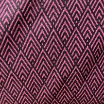 Maille jacquard coton bio stretch losanges graphique violet - Albstoffe - Albstoffe - Mondial Tissus