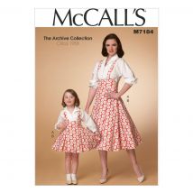 Patron McCall's 7184MIS Hauts et robes salopettes femme 34-48 - McCall's - Mondial Tissus