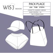 Patron short, casquette et sac de plage pour bébé - WISJ - WISJ - Mondial Tissus