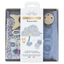 Kit couture naissance - doudou et attache tétine nuage - Com'1 idée - Mondial Tissus