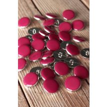 Lot de 2 boutons chicrose grenadine 20 mm - Eglantine et Zoé - Mondial Tissus