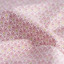 Tissu japonais éventails roses - MT - Mondial Tissus