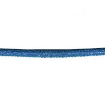 Cordon lurex 6mm bleu paillette au mètre - Mondial Tissus