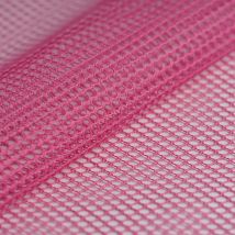 Tissu filet mesh fuchsia - Mondial Tissus