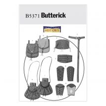 Patron Butterick 5371XM Bandes de poignet,corset,ceinture et petits sacs 36-46 - Butterick - Mondial Tissus